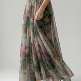 Isela™ | Vestido Maxi Cruzado con Degradado de Color y Tirantes Finos