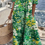Nicolasa™ | Vestido Midi Floral Corte A