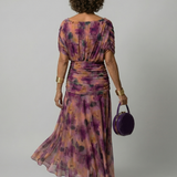 Calena™ | Vestido Midi Off-Shoulder con Escote Drapeado