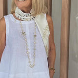 Trinidad™ | Conjunto Blanco Blusa y Pantalón Ancho