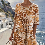 Nicolasa™ | Vestido Midi Floral Corte A