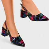 Karthleen Tacones Gruesos con Estampado Geométrico