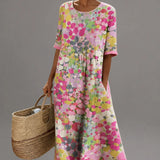 Nicolasa™ | Vestido Midi Floral Corte A