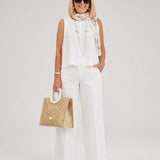 Trinidad™ | Conjunto Blanco Blusa y Pantalón Ancho