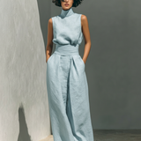 Venancia™ | Conjunto Minimalista Top y Pantalón Ancho